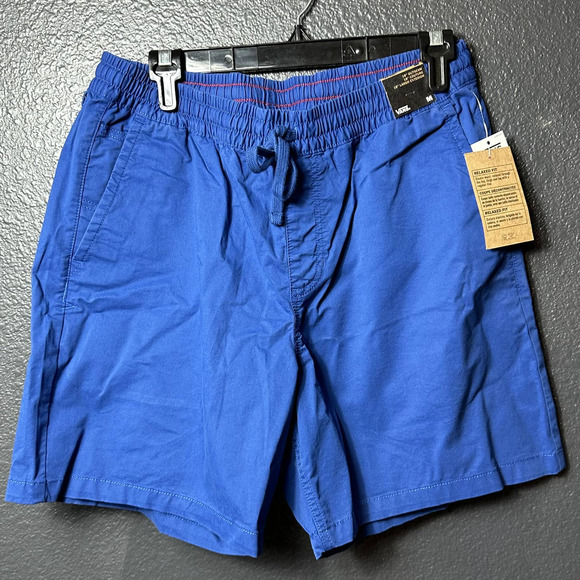 NWT VANS Men's 18" Outseam Range Elastic Relaxed Limoges Blue Shorts Medium REG - Picture 3 of 7